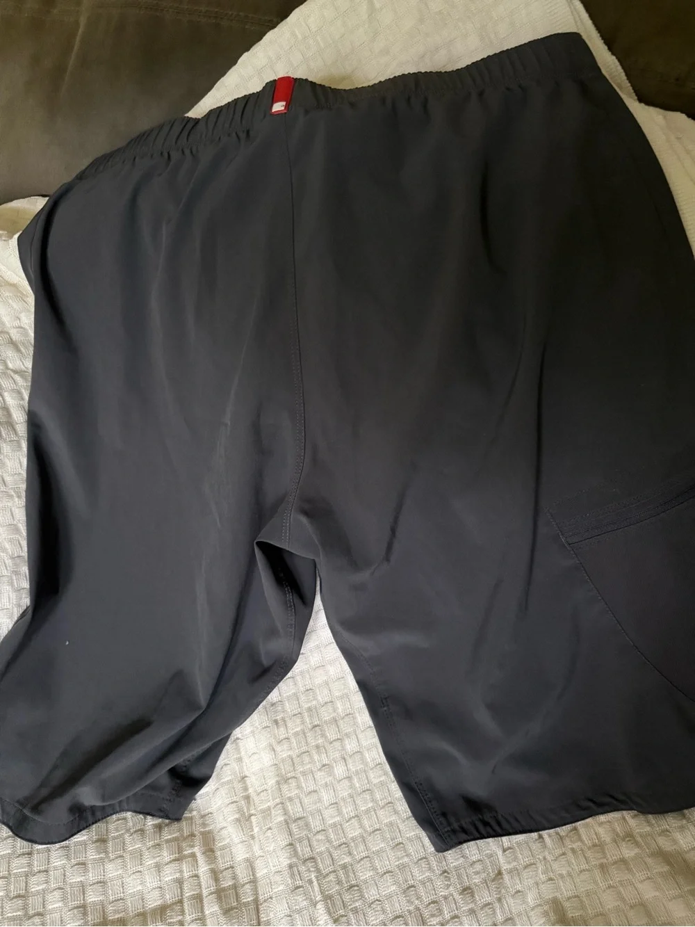 The North Face Men's Black Hybrid Outdoor Shorts with Integrated Belt